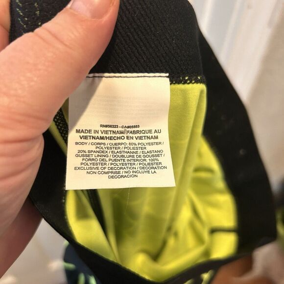 NIKE PRO Neon Green Pro Engineered Dri-Fit Giraffe Print Leggings Size Small - Picture 7 of 8